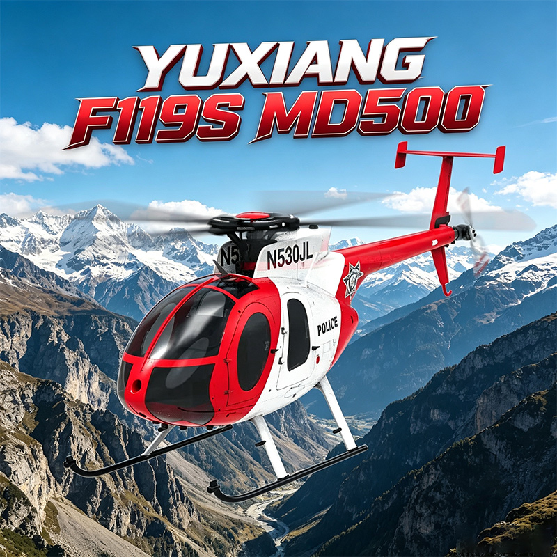 Rc Helicopter Single Rotor - YXZNRC F119S Afstandsbestuurbare Helikopter Md500 Gesimuleerde