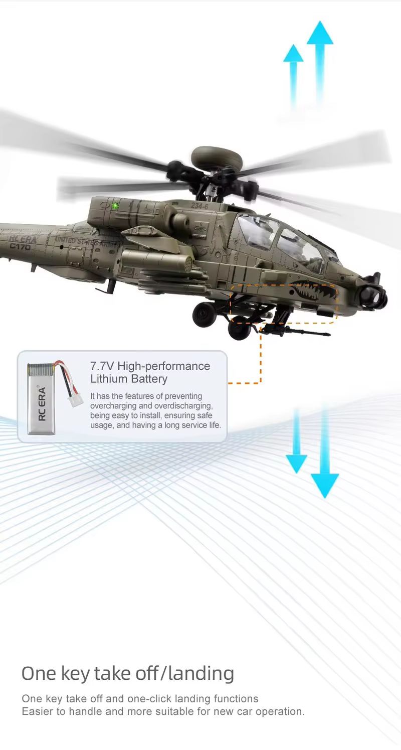RC Era AH‑64D Apache C170 6CH  - Rc Helicopter Single Rotor recensie en prijs